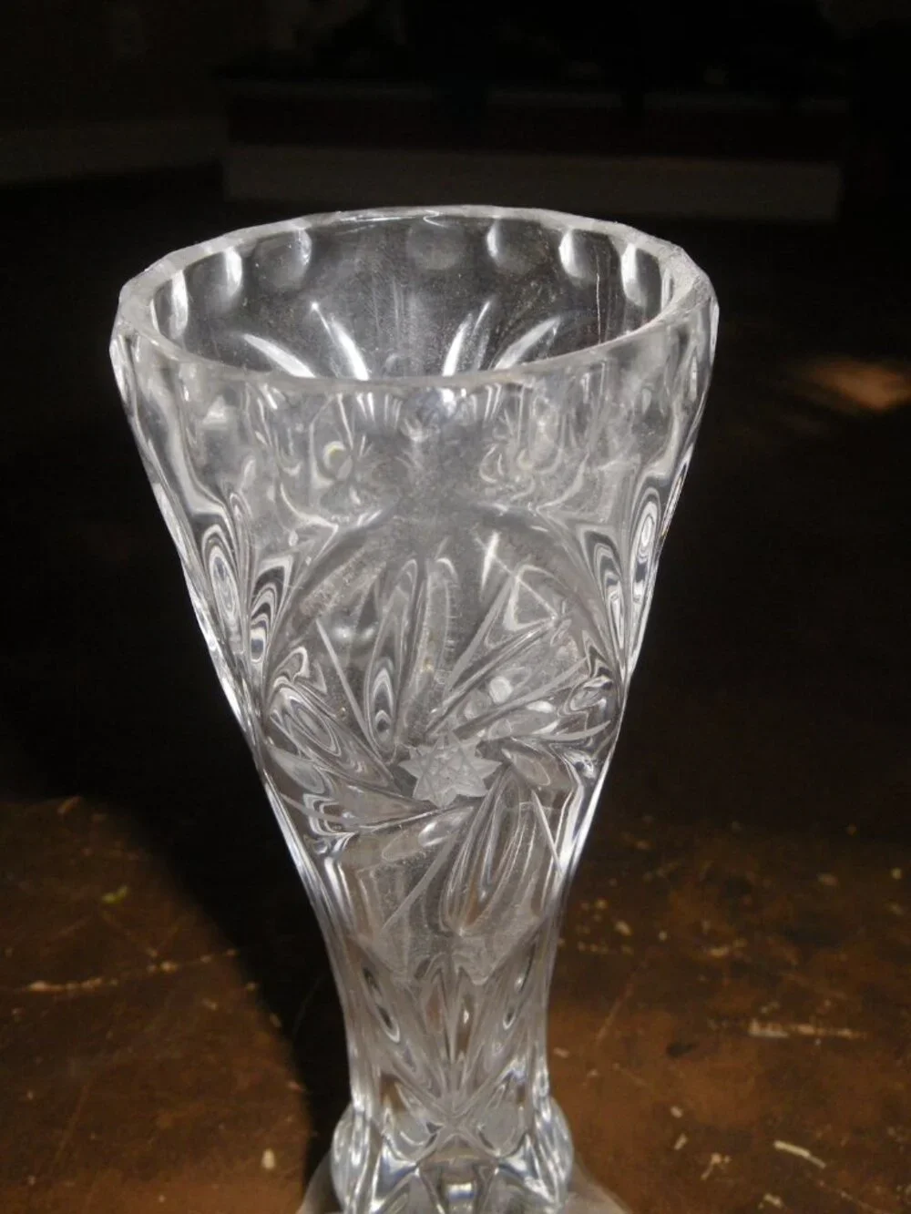 Vintage Small Crystal Vase